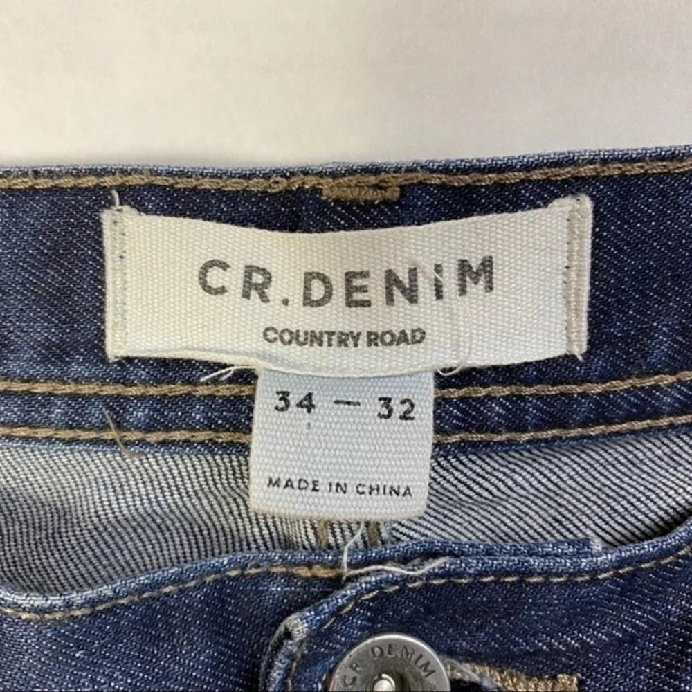 CR. Denim Standard Fit Dark Wash Denim Straight Leg Jean‎